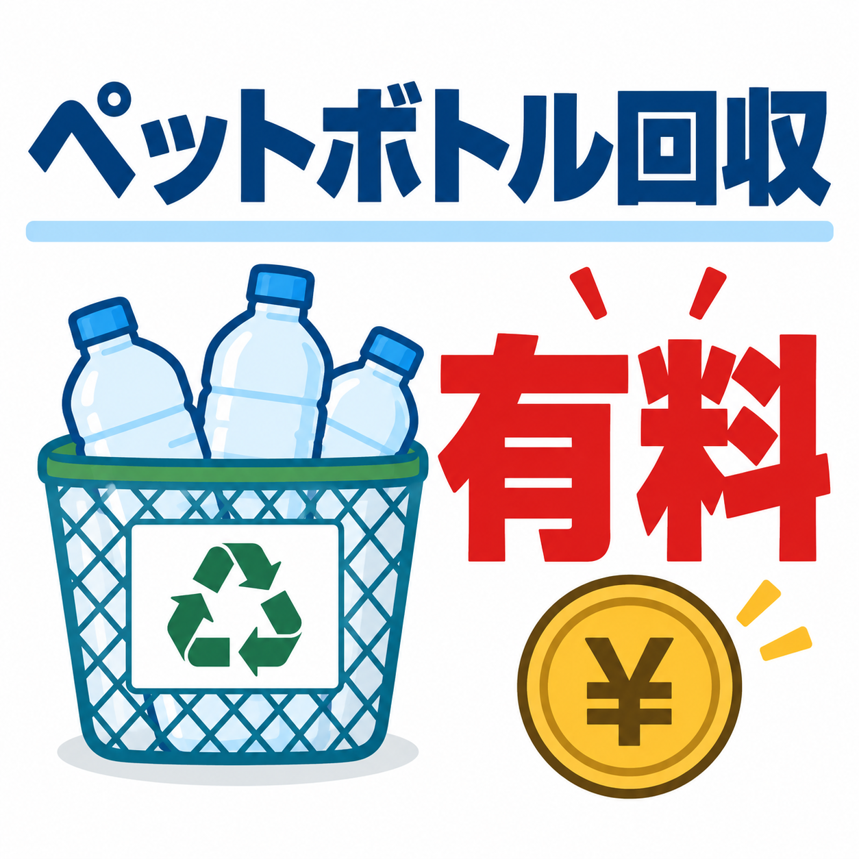 ペットボトル回収は有料